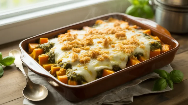 Pesto Butternut Squash Bake