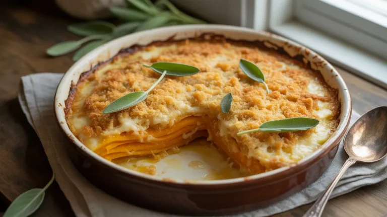 Sage Butternut Squash Gratin