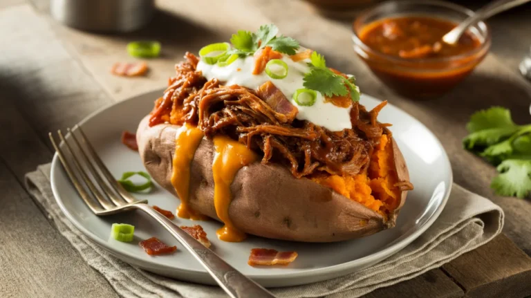 bbq stuffed sweet potato