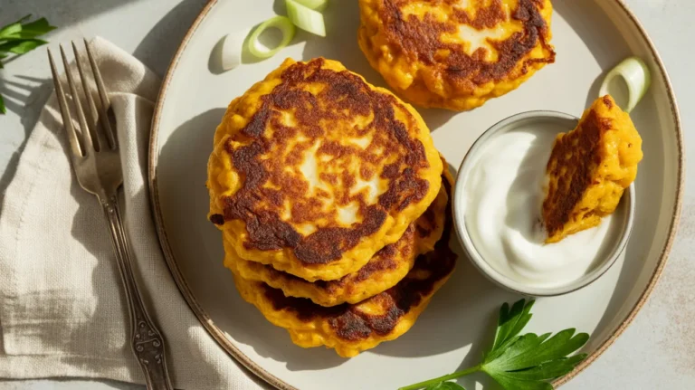 cheesy butternut squash fritters