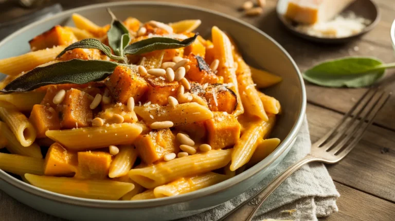 creamy roasted butternut squash pasta