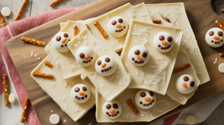 easy snowman bark