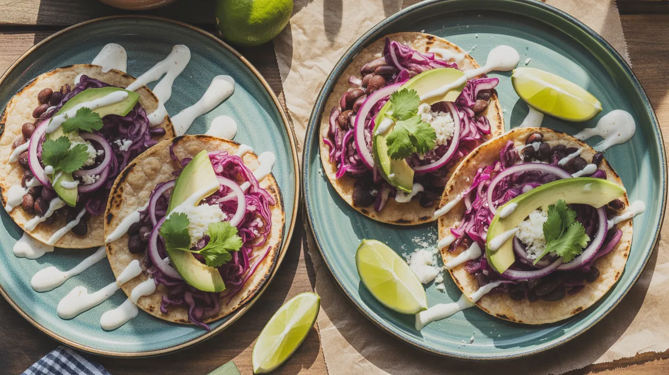 fermented cabbage tacos