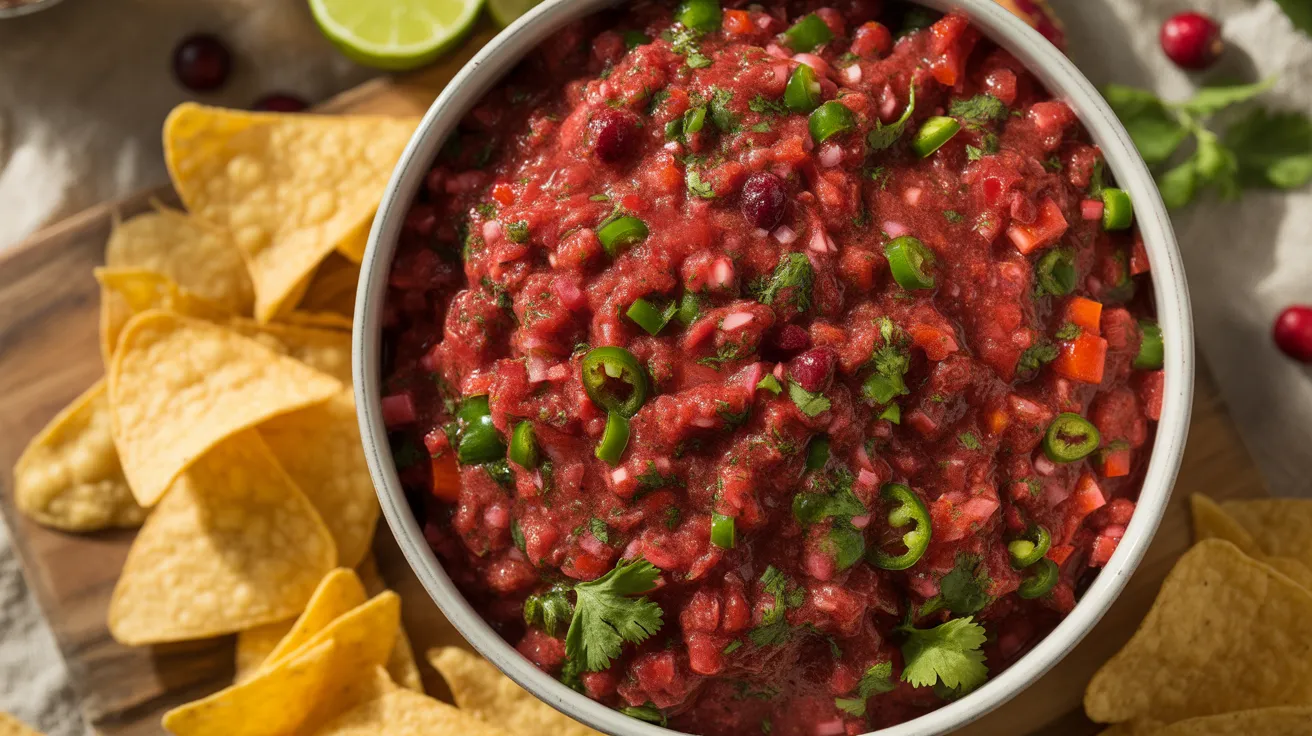 festive cranberry salsa