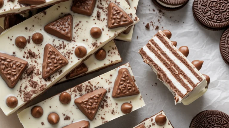 milk and cookies candy bark