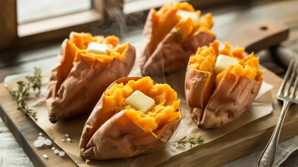 oven roasted sweet potato