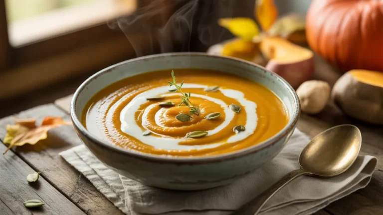 pumpkin and sweet potato soup