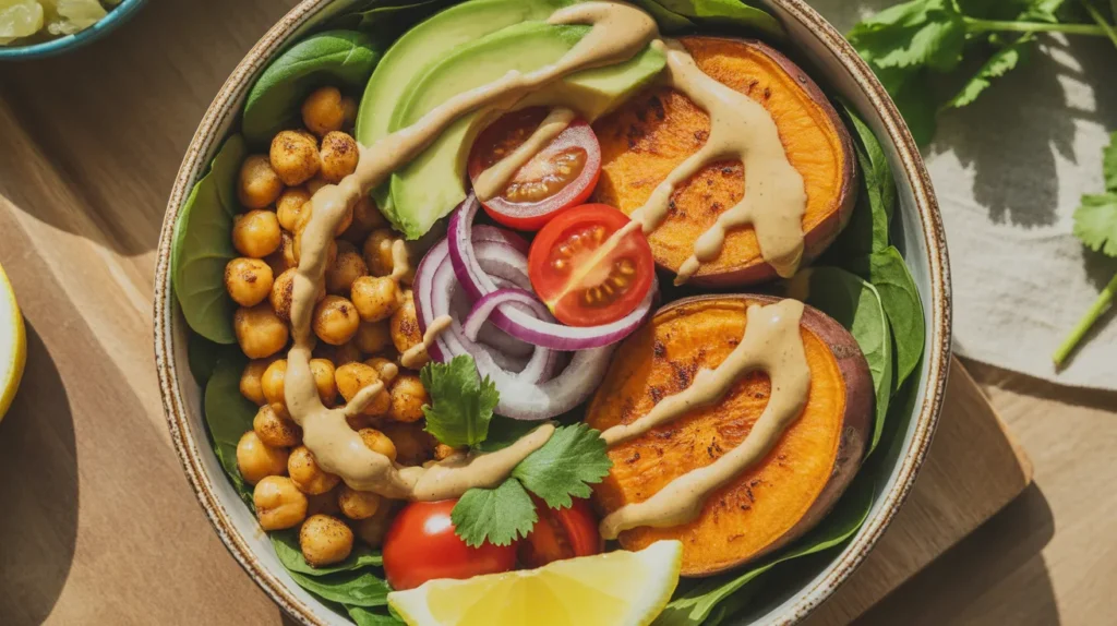 roasted chickpea bowl