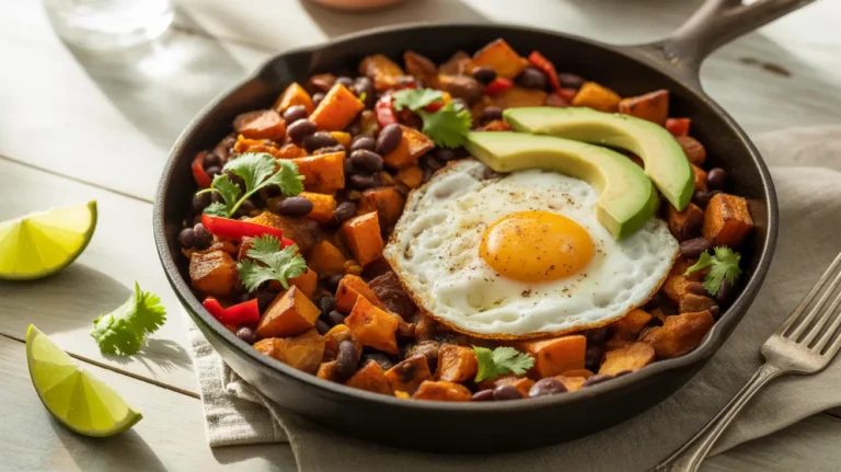 sweet potato black bean hash