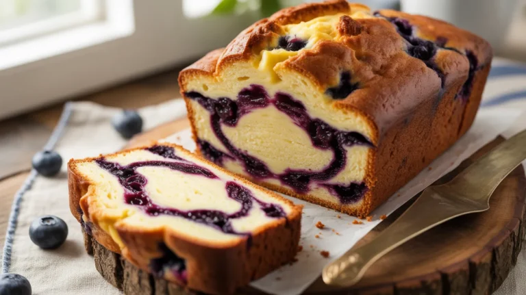Blueberry cream cheese loaf