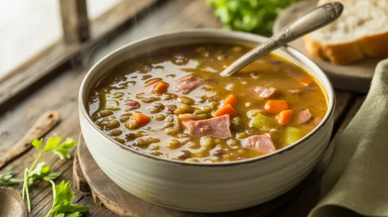 leftover ham lentil soup