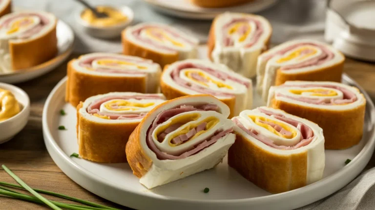 leftover ham pinwheels