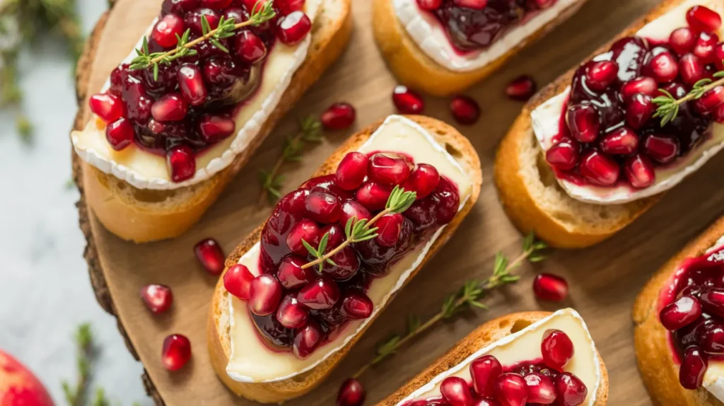 pomegranate bruschetta