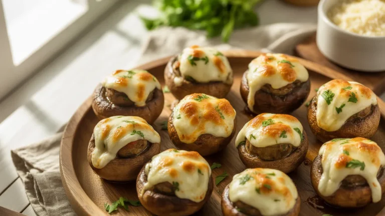 sausage stuffed mushroom