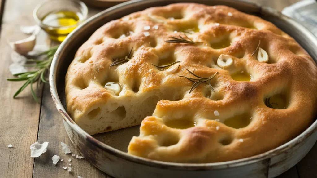 homemade focaccia bread