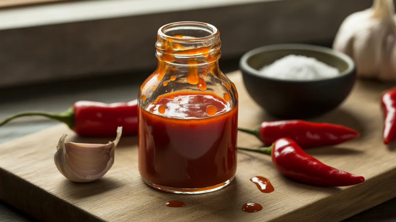 Thai sriracha sauce fermented chili garlic