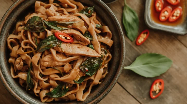 pad kee mao sauce Thai drunken noodles recipe